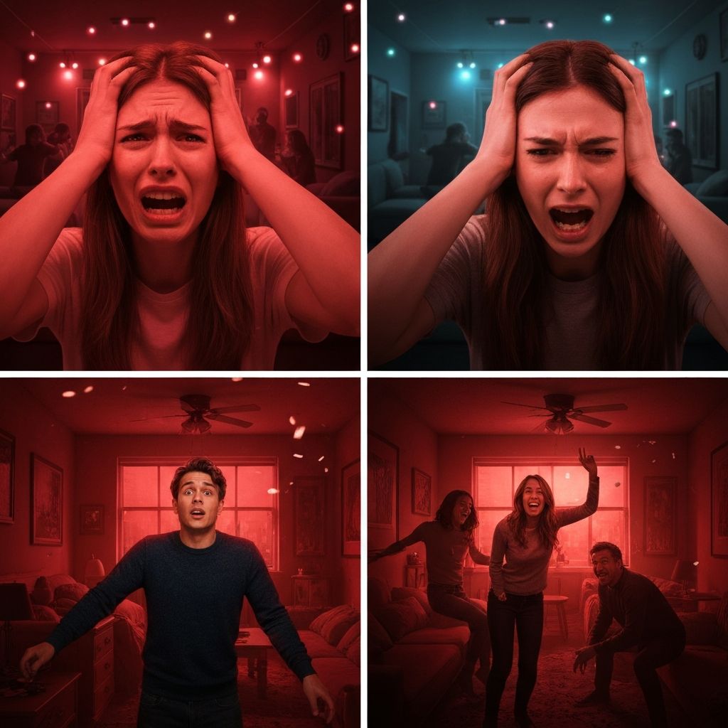 Person stressed in wrong apartment